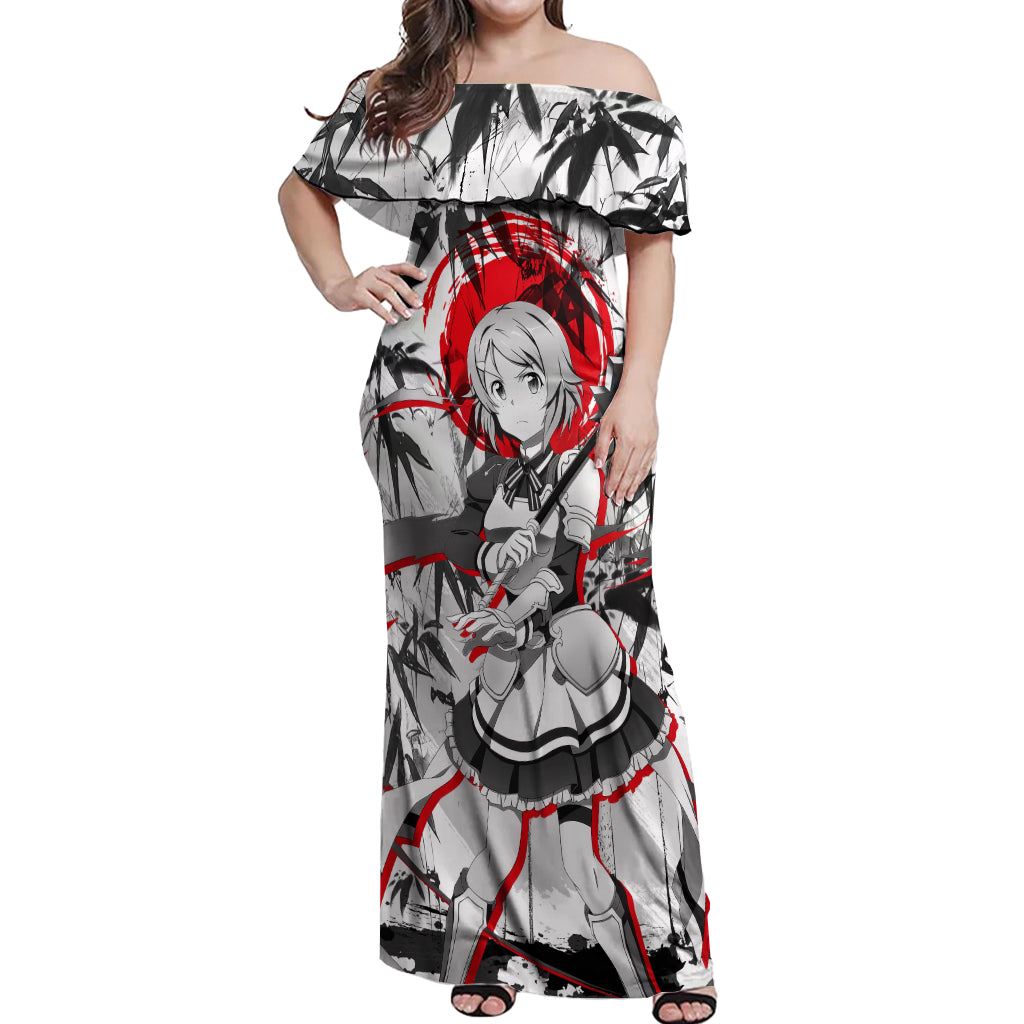 Lisbeth Off Shoulder Maxi Dress Sword Art Online