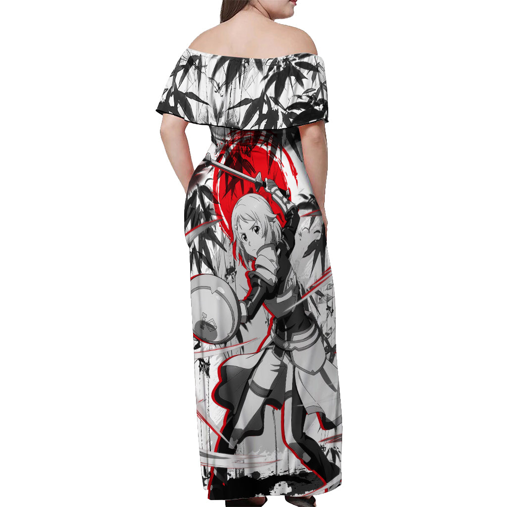 Lisbeth Off Shoulder Maxi Dress Sword Art Online