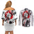 Leafa Japan Style Couples Matching Off Shoulder Short Dress and Long Sleeve Button Shirt Sword Art Online