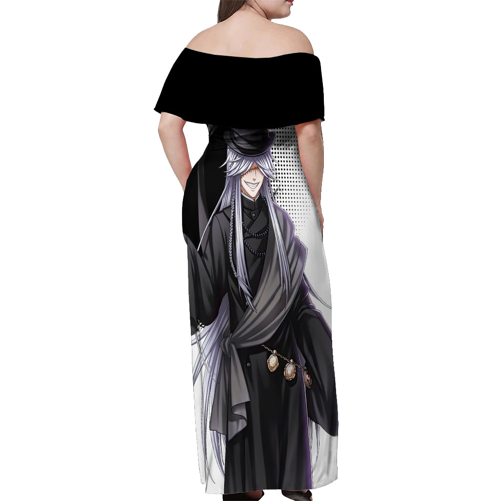 Undertaker Off Shoulder Maxi Dress Black Butler