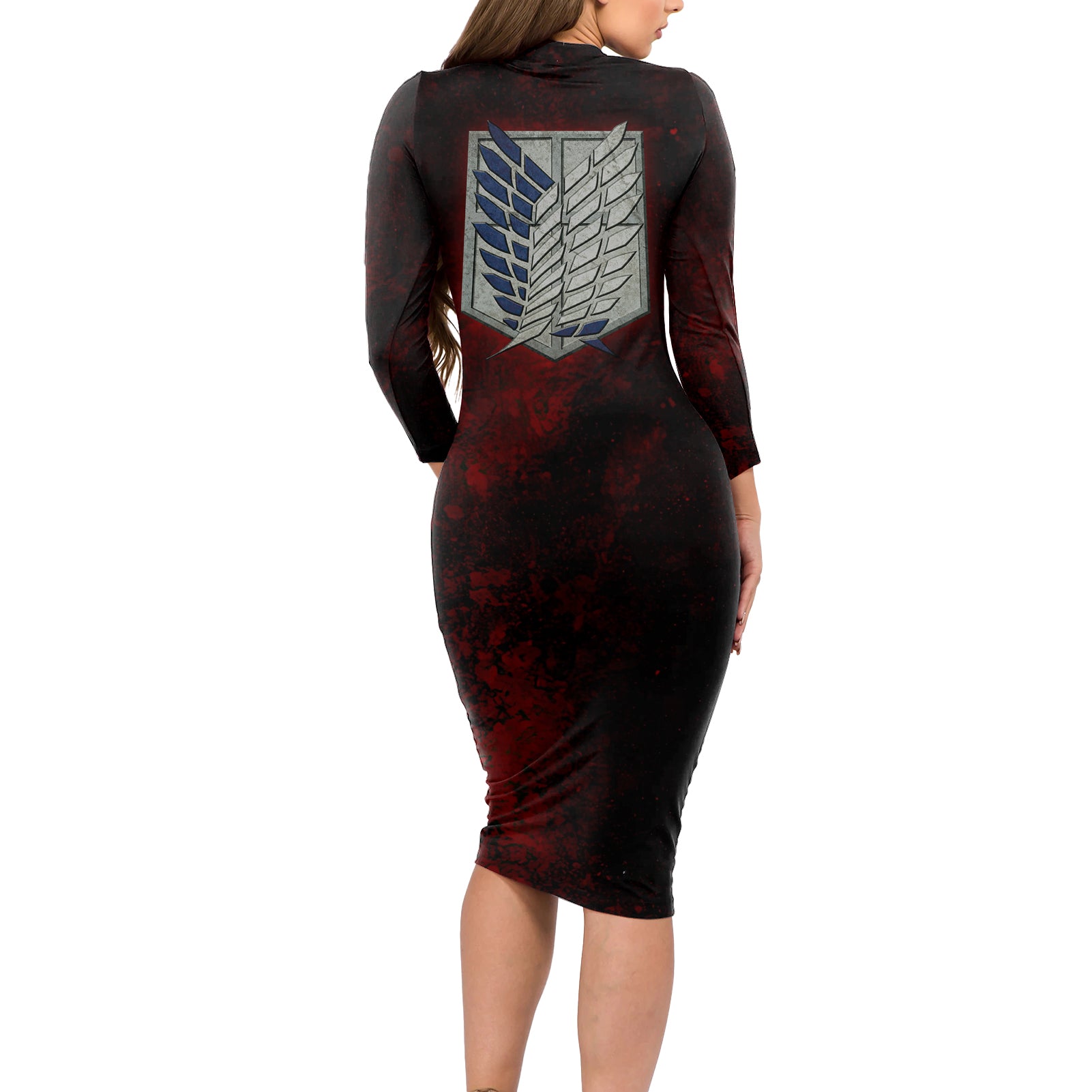 Armin Arlert  Final Season Anime Long Sleeve Bodycon Dress Attack On Titan