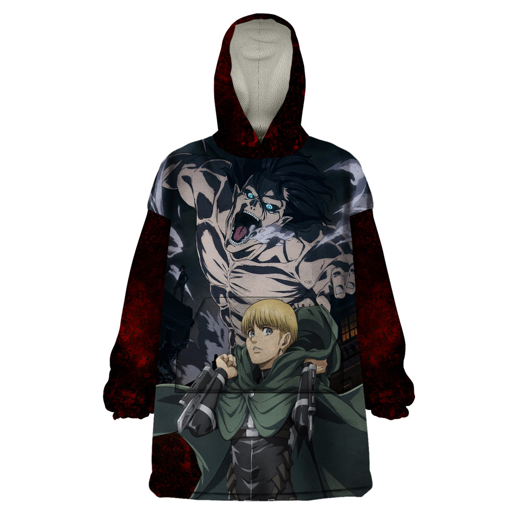 Armin Arlert  Final Season Anime Wearable Blanket Hoodie Attack On Titan