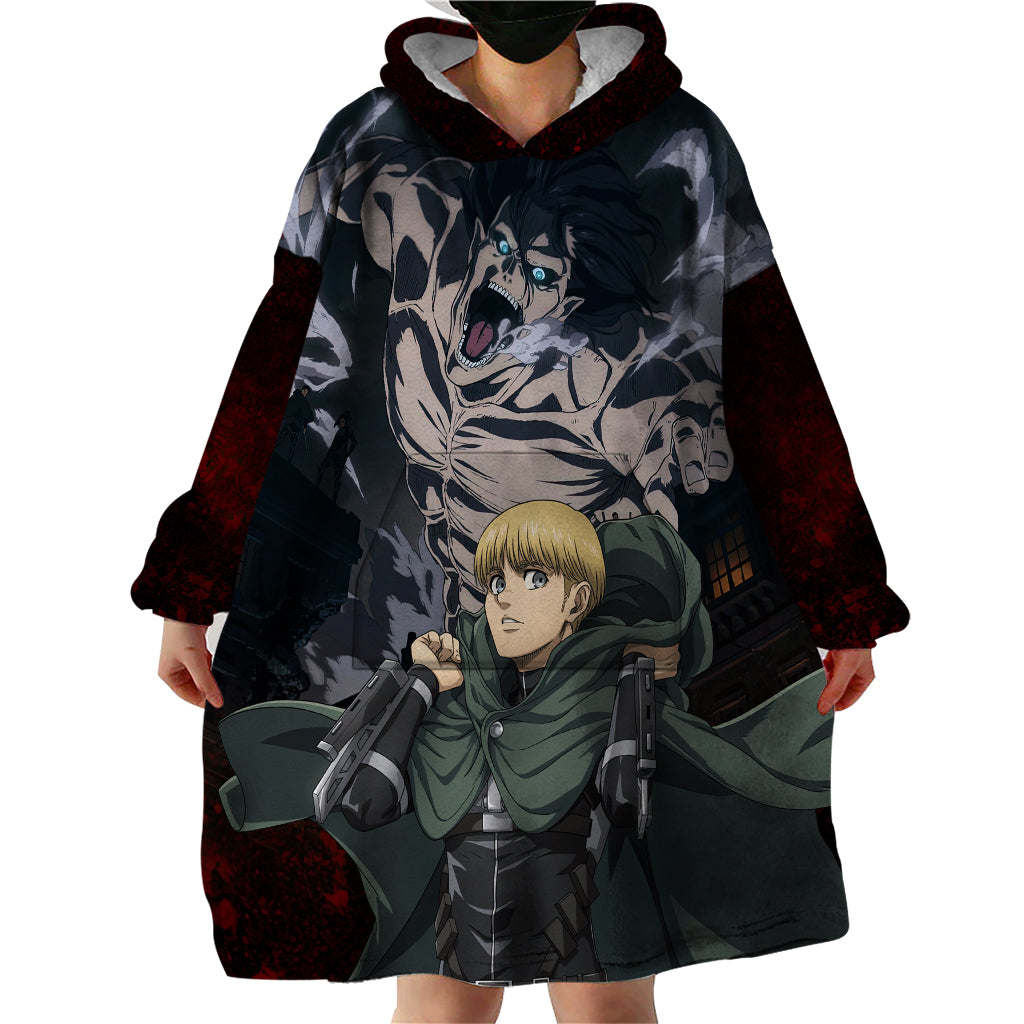Armin Arlert  Final Season Anime Wearable Blanket Hoodie Attack On Titan