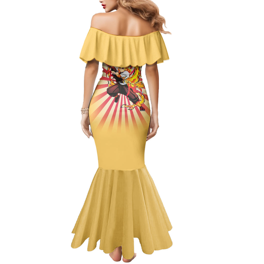 Rengoku Mermaid Dress Demon Slayer