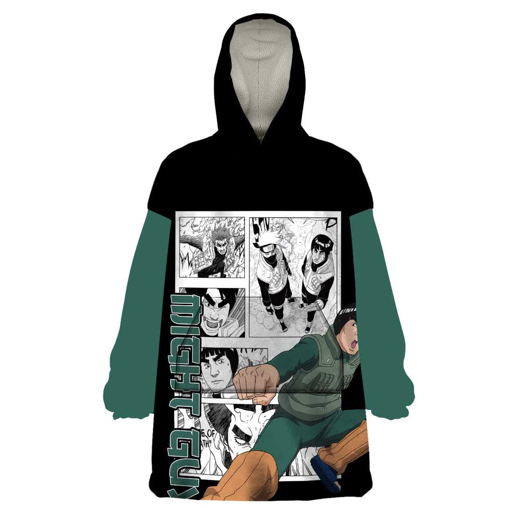 Might Guy - Naruto Wearable Blanket Hoodie Anime Mix Manga Style