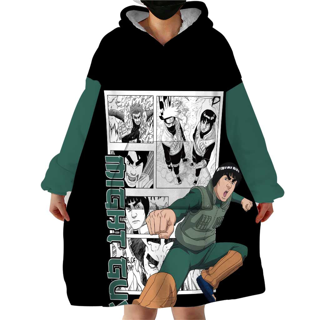 Might Guy - Naruto Wearable Blanket Hoodie Anime Mix Manga Style