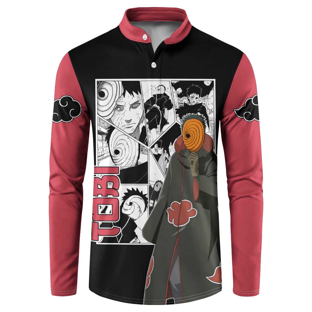 Tobi - Naruto Button Sweatshirt Anime Mix Manga Style