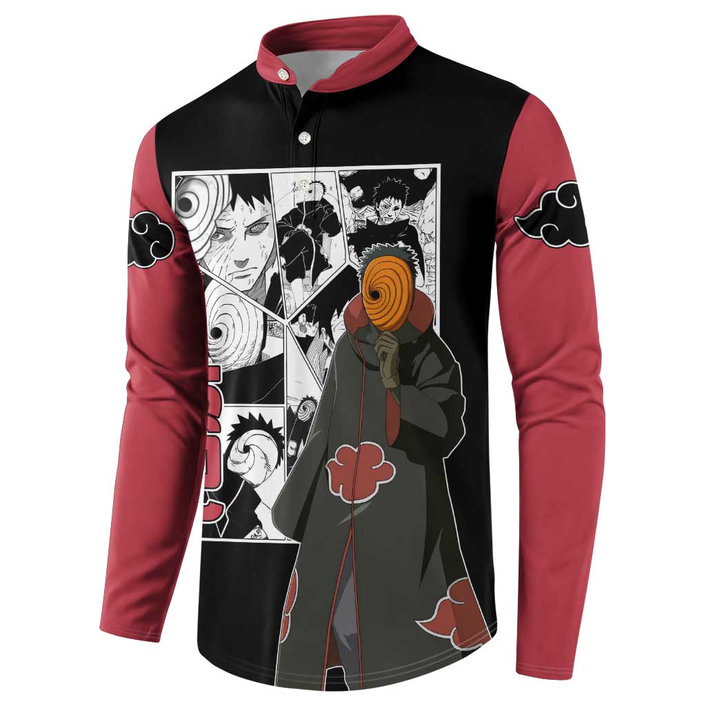 Tobi - Naruto Button Sweatshirt Anime Mix Manga Style