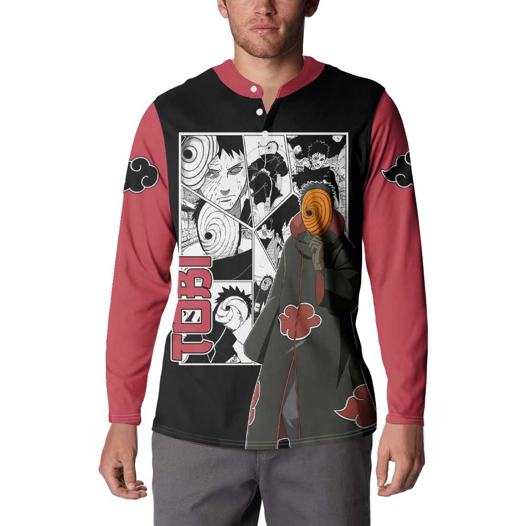 Tobi - Naruto Button Sweatshirt Anime Mix Manga Style