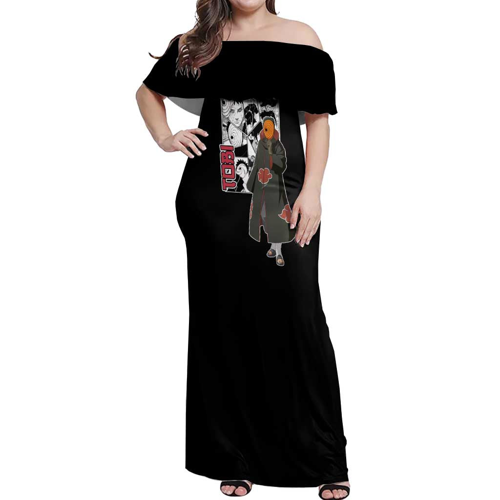 Tobi - Naruto Off Shoulder Maxi Dress Anime Mix Manga Style