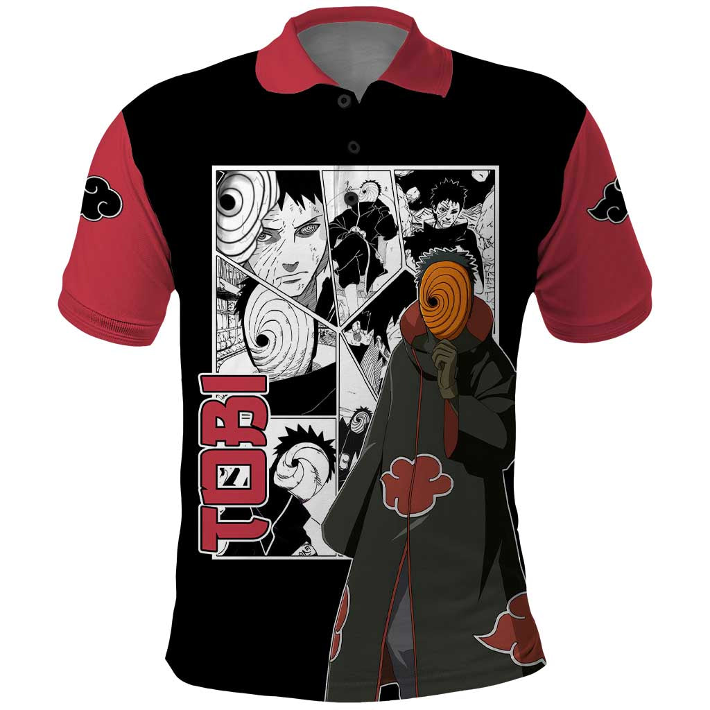 Tobi - Naruto Polo Shirt Anime Mix Manga Style