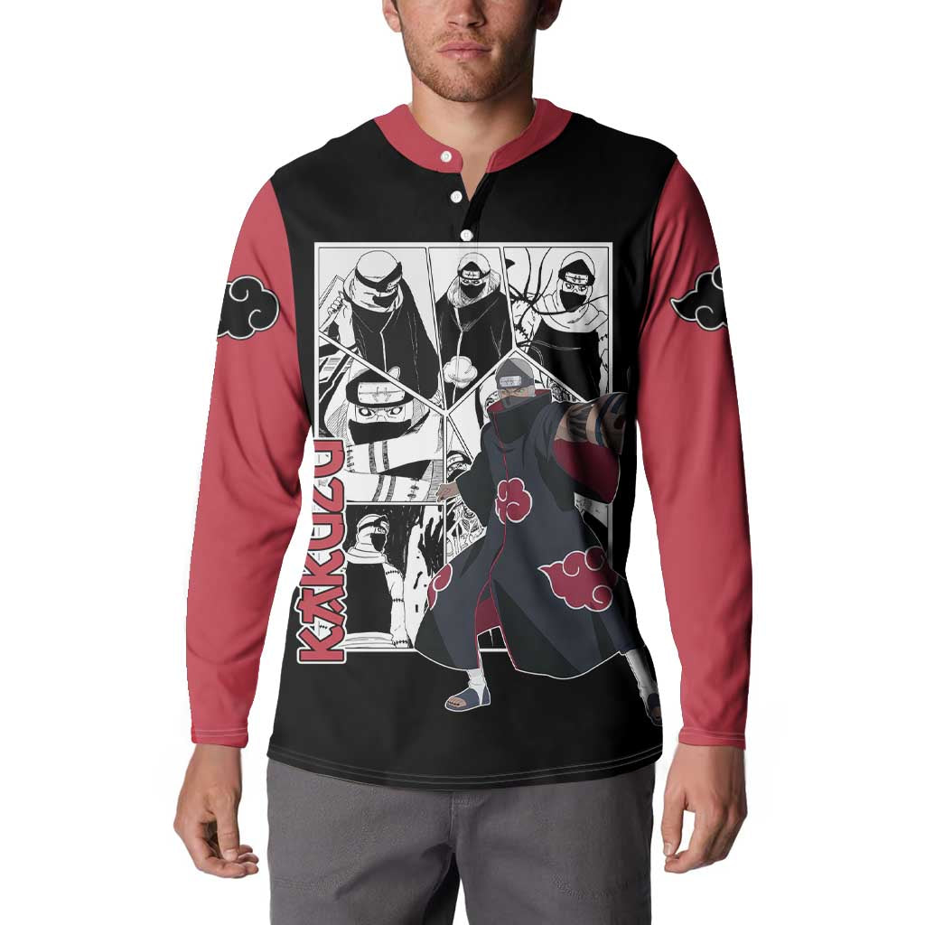 Kakuzu - Naruto Button Sweatshirt Anime Mix Manga Style