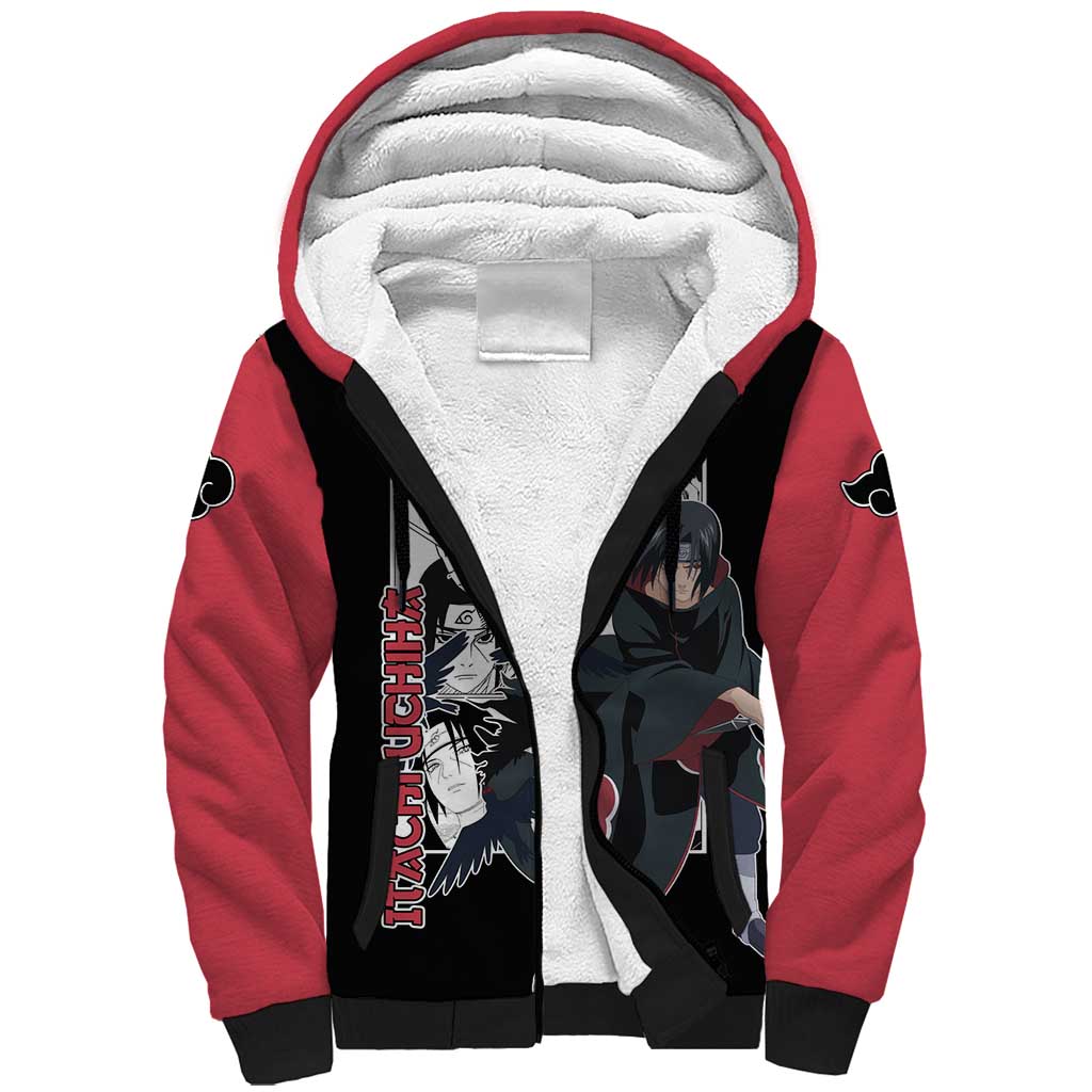 Itachi Uchiha - Naruto Sherpa Hoodie Anime Mix Manga Style