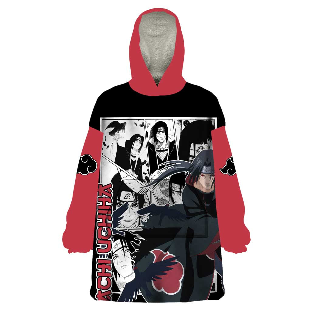 Itachi Uchiha - Naruto Wearable Blanket Hoodie Anime Mix Manga Style