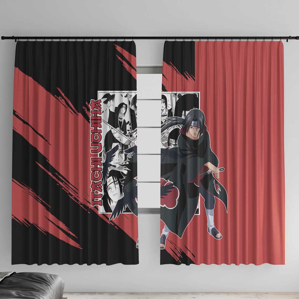 Itachi Uchiha - Naruto Window Curtain Anime Mix Manga Style