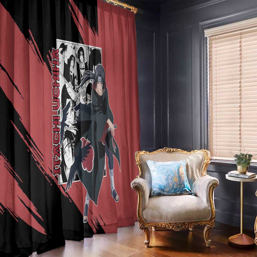 Itachi Uchiha - Naruto Window Curtain Anime Mix Manga Style