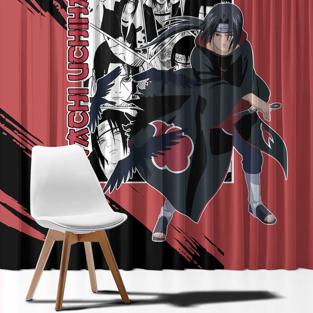 Itachi Uchiha - Naruto Window Curtain Anime Mix Manga Style