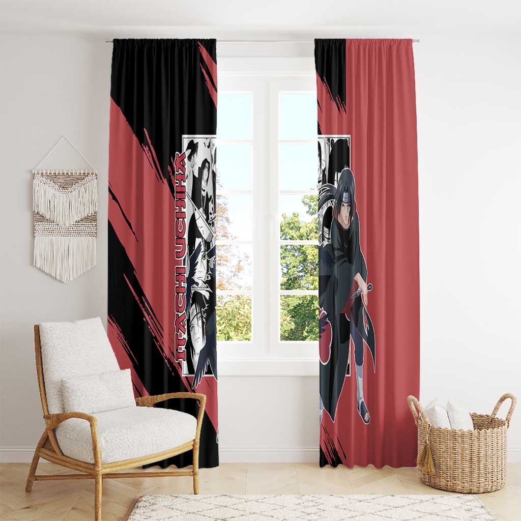 Itachi Uchiha - Naruto Window Curtain Anime Mix Manga Style