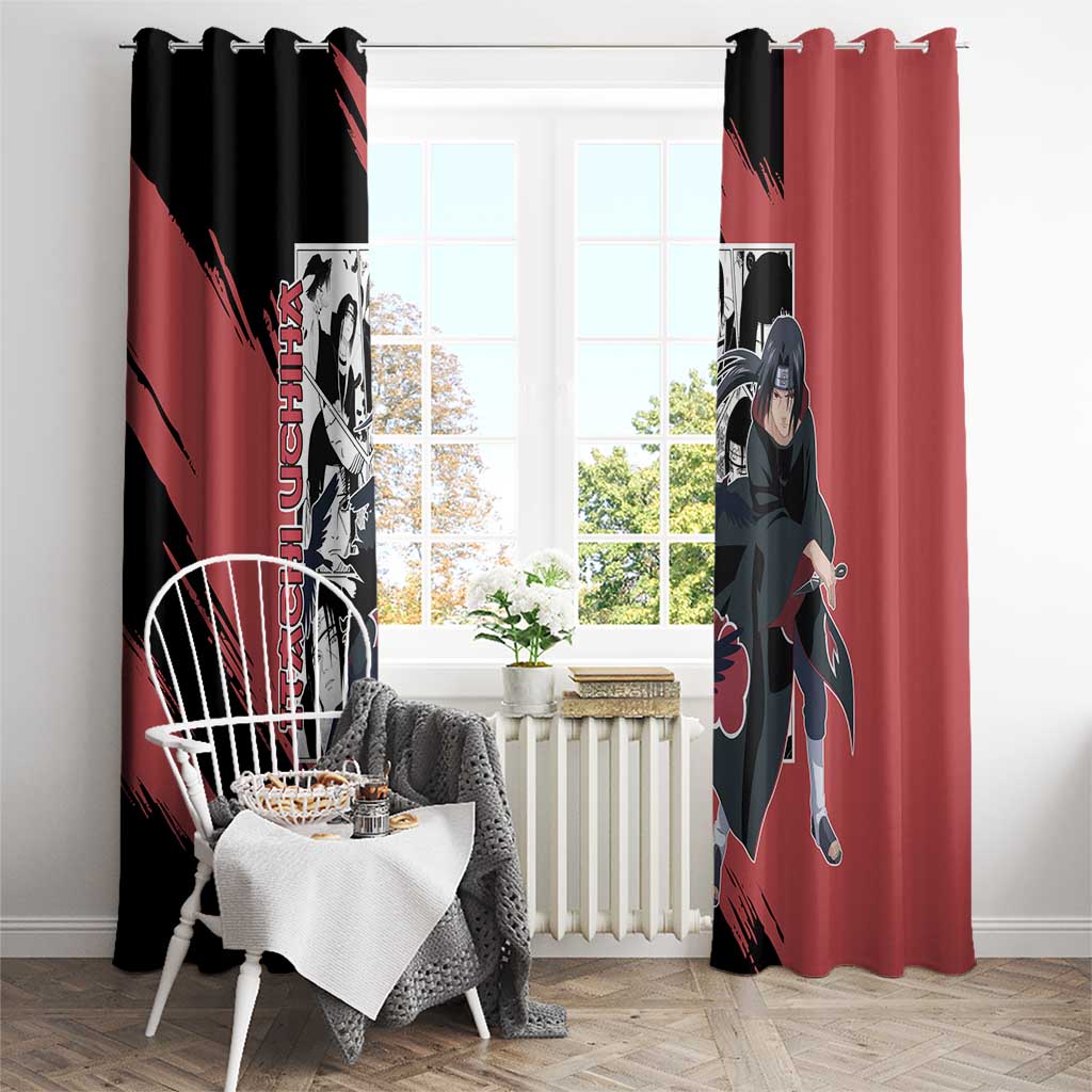 Itachi Uchiha - Naruto Window Curtain Anime Mix Manga Style