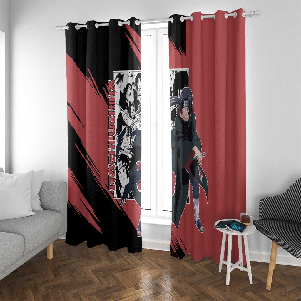 Itachi Uchiha - Naruto Window Curtain Anime Mix Manga Style
