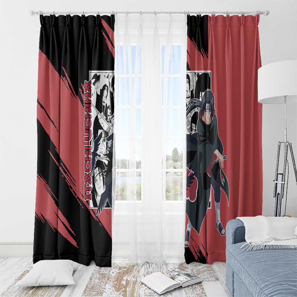 Itachi Uchiha - Naruto Window Curtain Anime Mix Manga Style