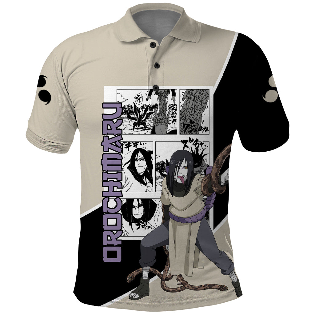 Orochimaru - Naruto Polo Shirt Anime Mix Manga Style