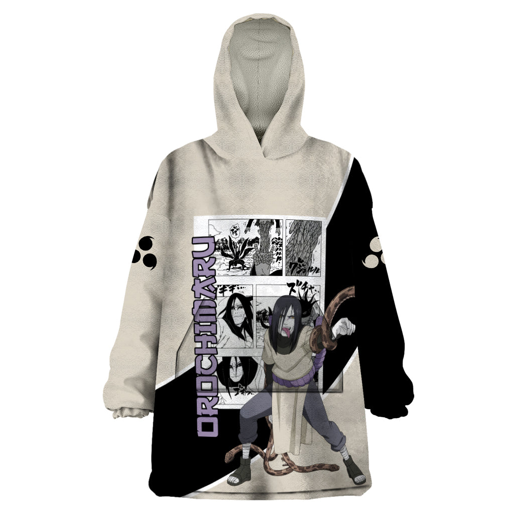 Orochimaru - Naruto Wearable Blanket Hoodie Anime Mix Manga Style