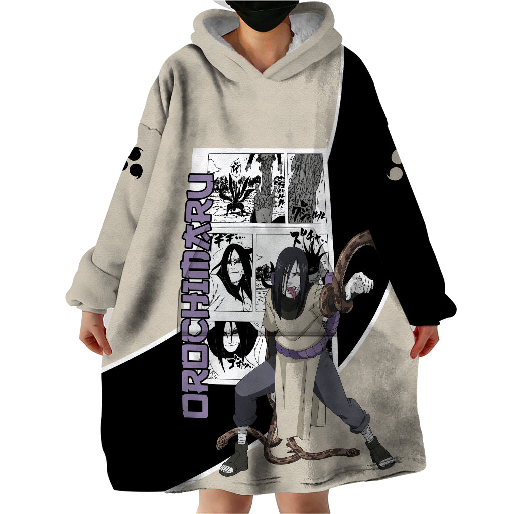 Orochimaru - Naruto Wearable Blanket Hoodie Anime Mix Manga Style
