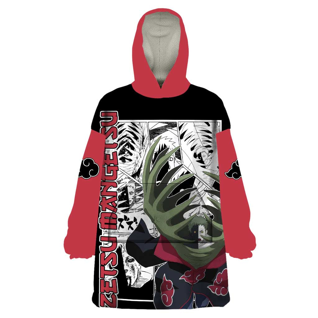 Zetsu Mangetsu - Naruto Wearable Blanket Hoodie Anime Mix Manga Style