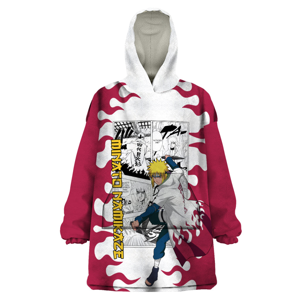 Minato Namikaze - Naruto Wearable Blanket Hoodie Anime Mix Manga Style