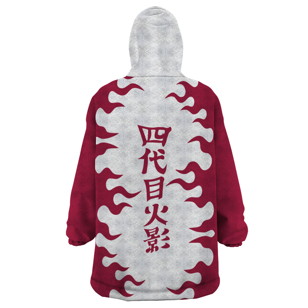 Minato Namikaze - Naruto Wearable Blanket Hoodie Anime Mix Manga Style