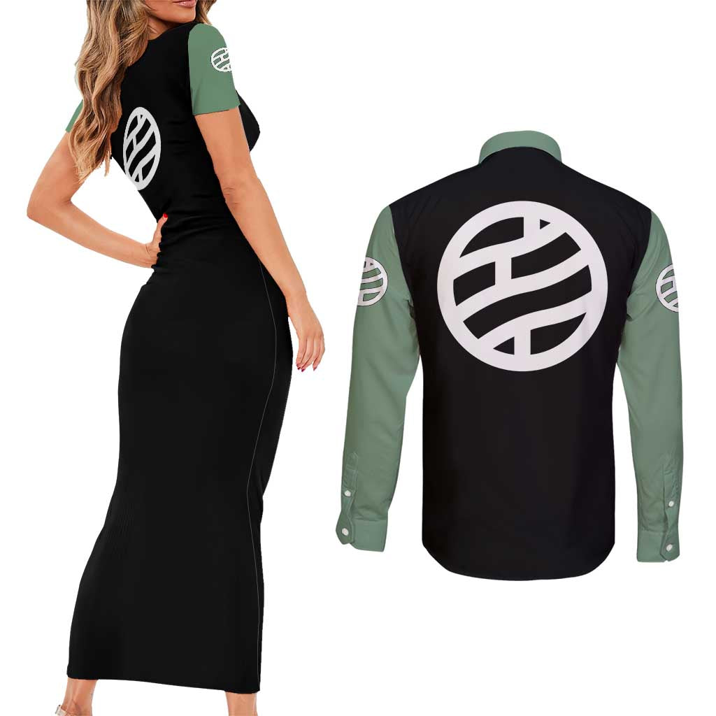 Shikamaru Nara - Naruto Couples Matching Short Sleeve Bodycon Dress and Long Sleeve Button Shirt Anime Mix Manga Style