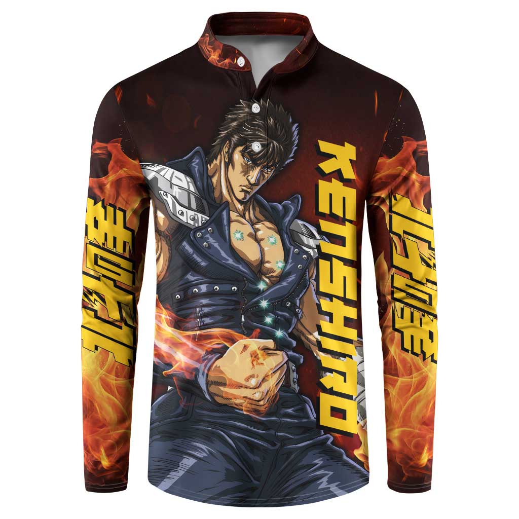 Kenshiro - Fist of the North Star Button Sweatshirt Anime Style
