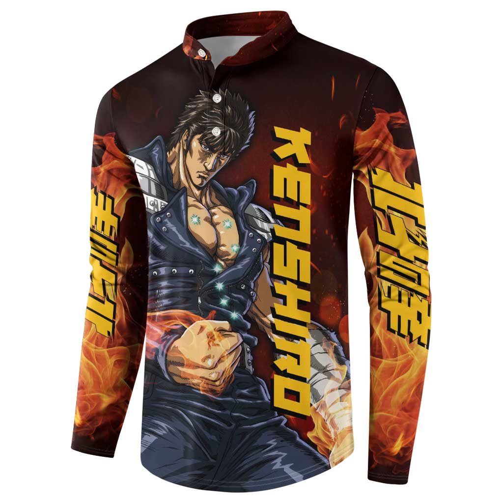 Kenshiro - Fist of the North Star Button Sweatshirt Anime Style