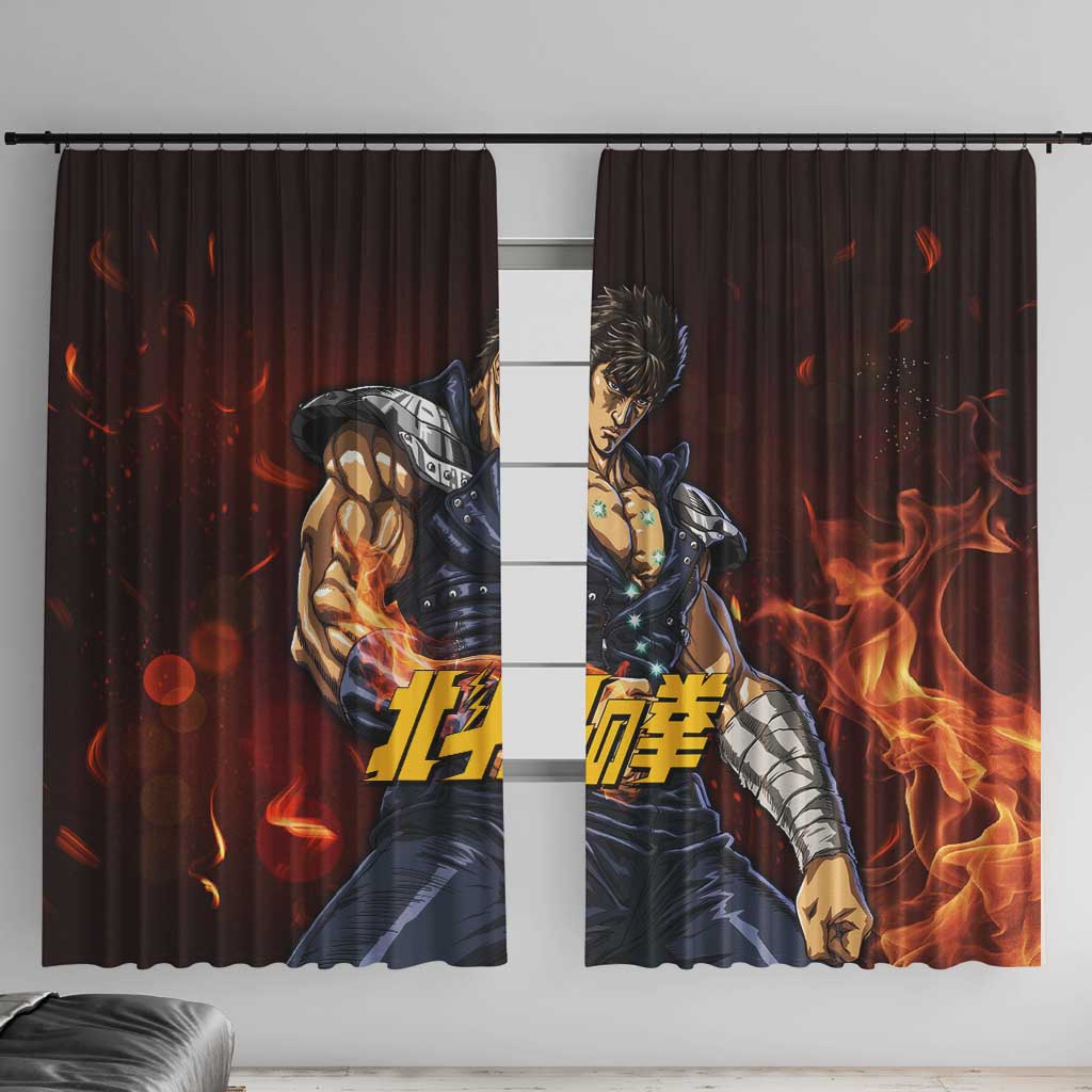 Kenshiro - Fist of the North Star Window Curtain Anime Style