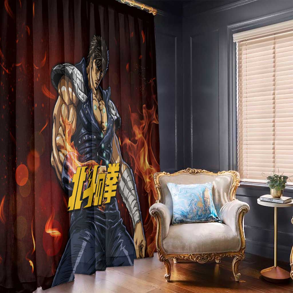 Kenshiro - Fist of the North Star Window Curtain Anime Style