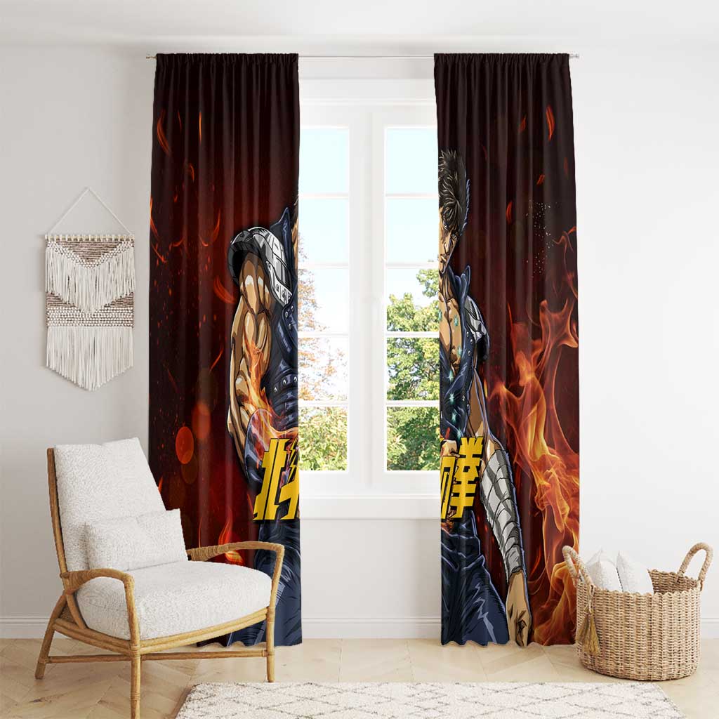 Kenshiro - Fist of the North Star Window Curtain Anime Style