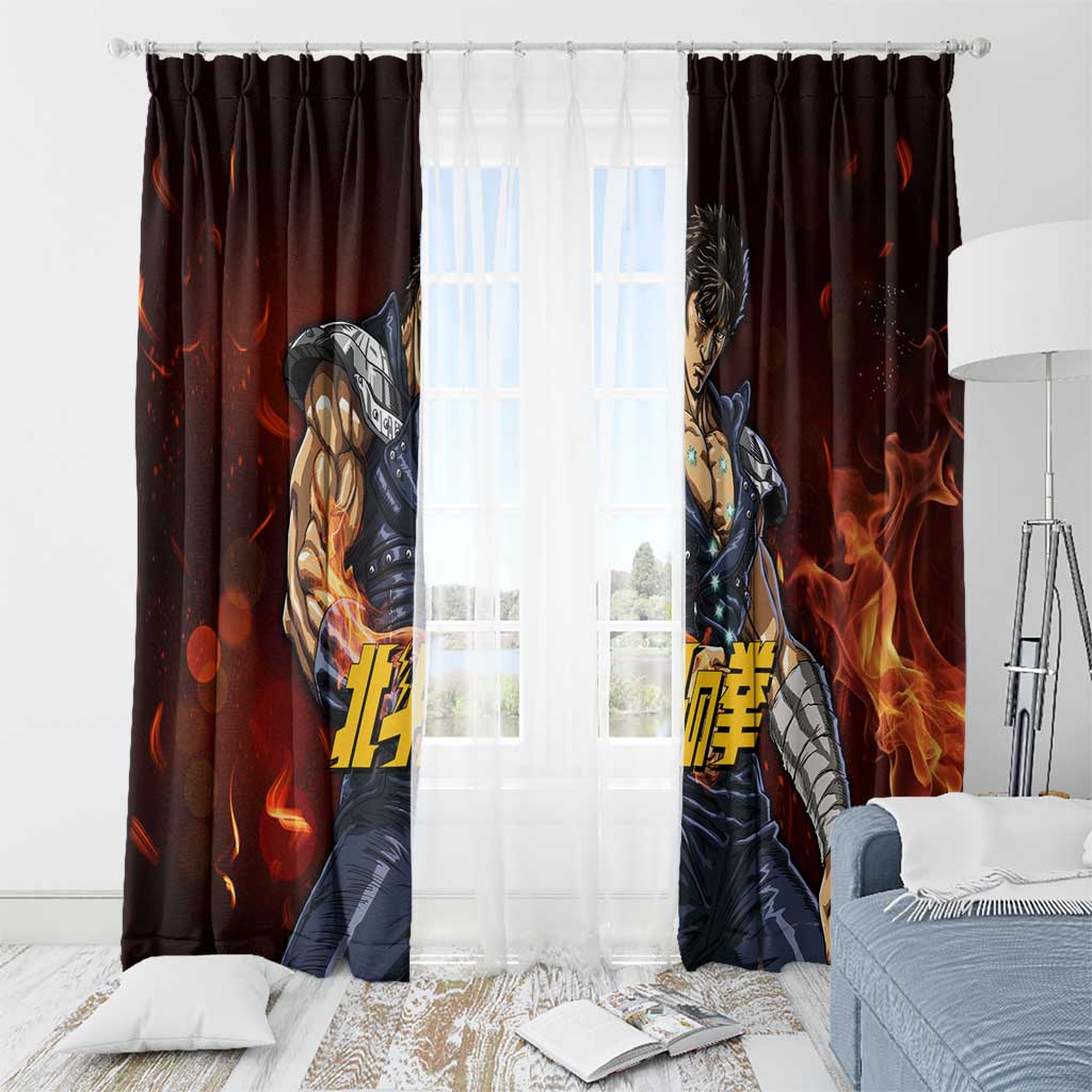 Kenshiro - Fist of the North Star Window Curtain Anime Style