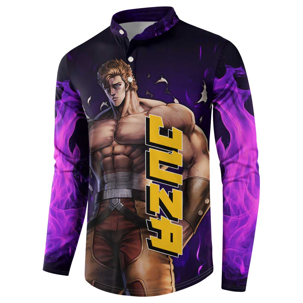 Juza - Fist Of The North Star Button Sweatshirt Anime Mix Manga Style