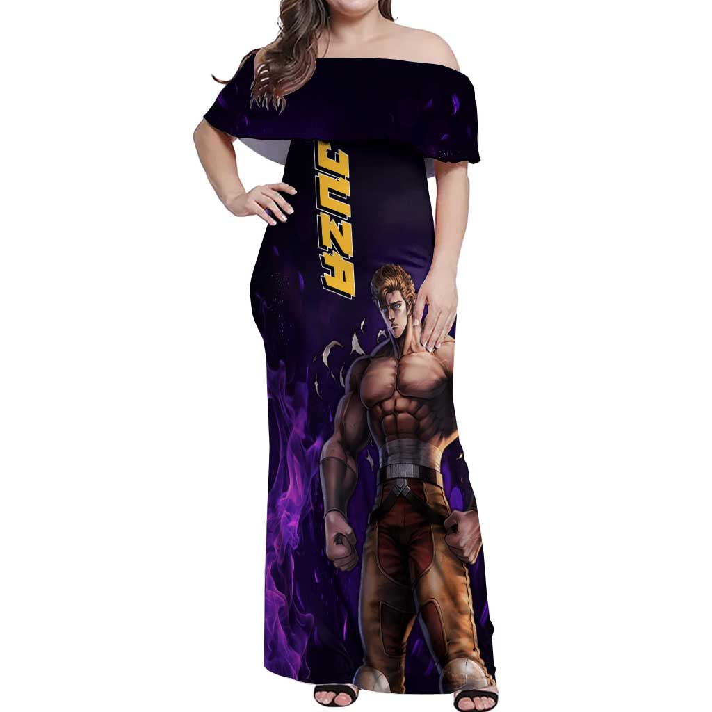 Juza - Fist Of The North Star Off Shoulder Maxi Dress Anime Mix Manga Style