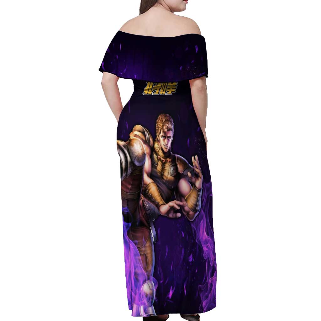 Juza - Fist Of The North Star Off Shoulder Maxi Dress Anime Mix Manga Style