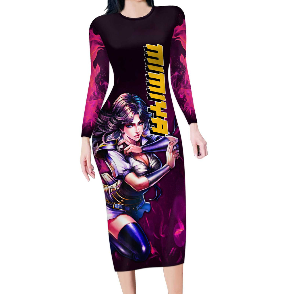 Mimiya - Fist Of The North Star Long Sleeve Bodycon Dress Anime Mix Manga Style