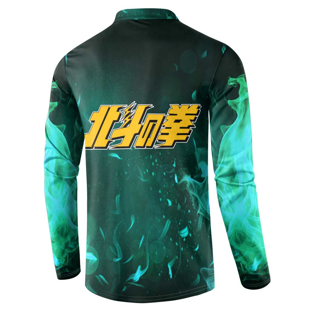 Rei - Fist Of The North Star Button Sweatshirt Anime Mix Manga Style