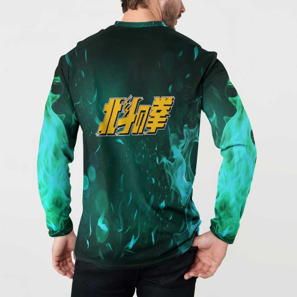 Rei - Fist Of The North Star Button Sweatshirt Anime Mix Manga Style