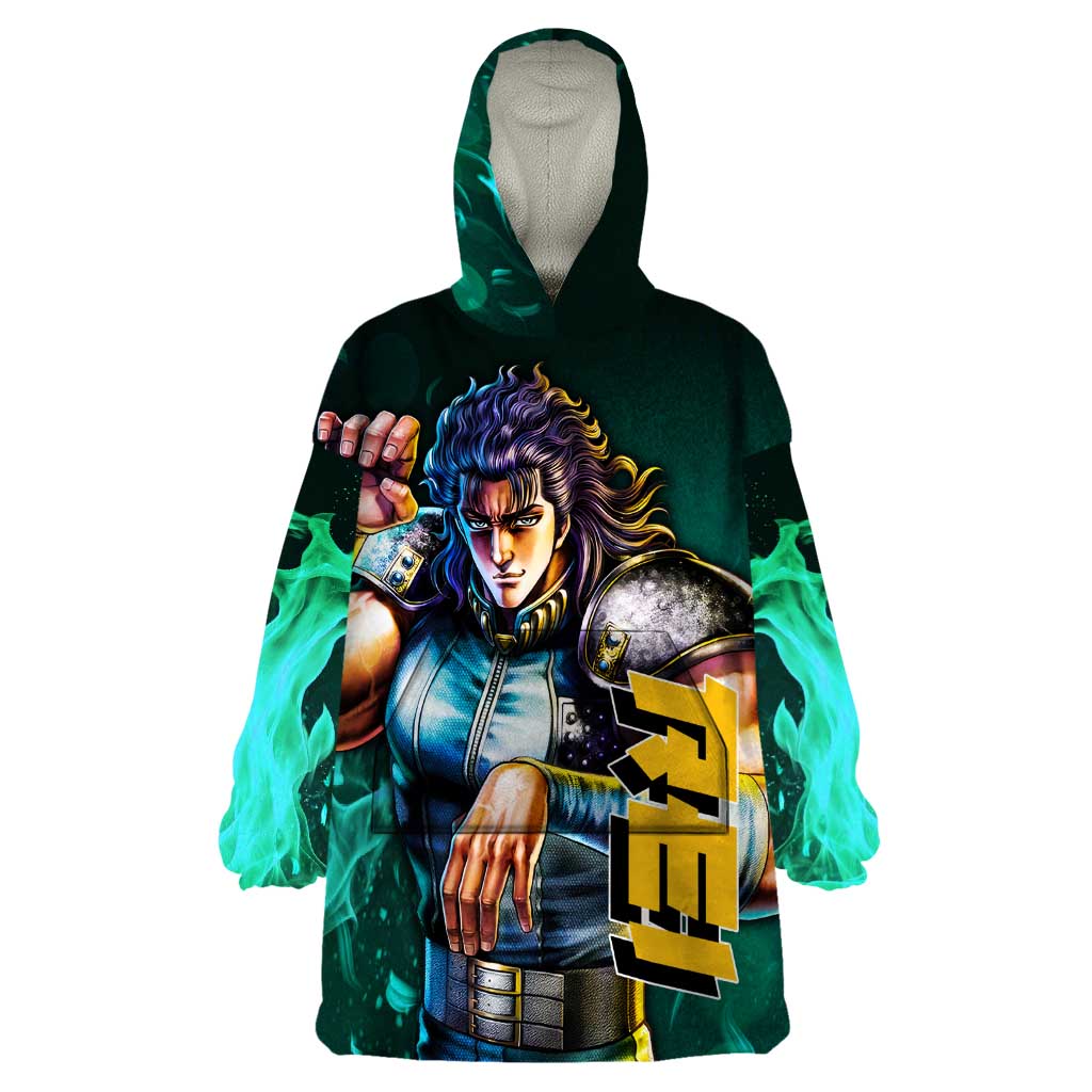 Rei - Fist Of The North Star Wearable Blanket Hoodie Anime Mix Manga Style