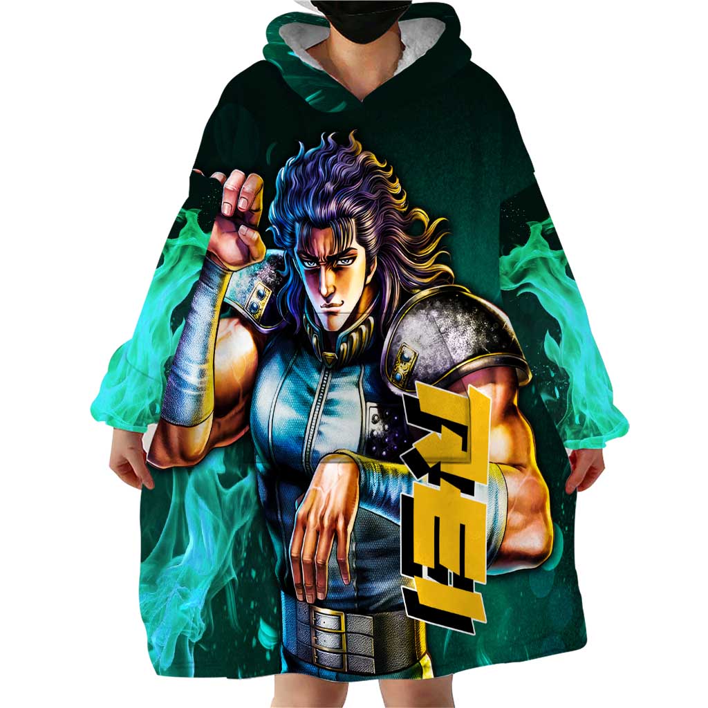 Rei - Fist Of The North Star Wearable Blanket Hoodie Anime Mix Manga Style