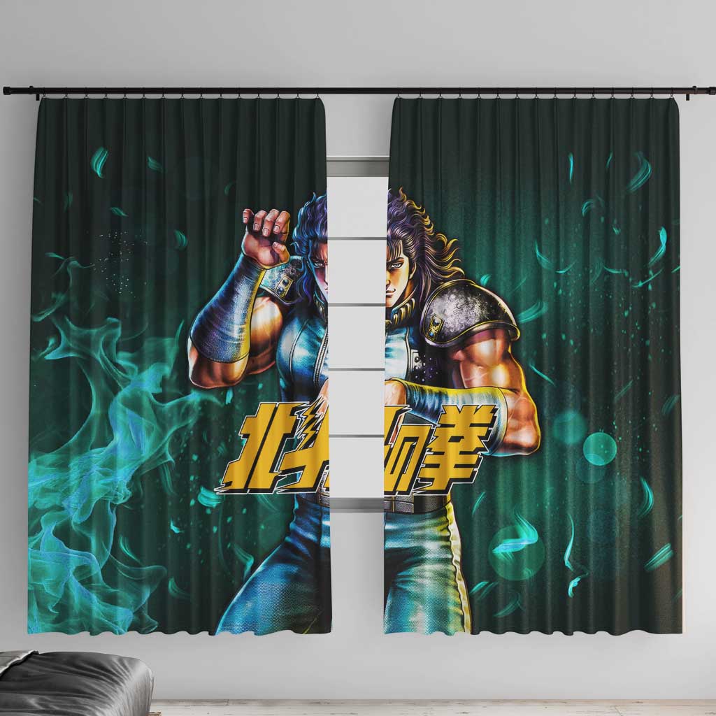 Rei - Fist Of The North Star Window Curtain Anime Mix Manga Style