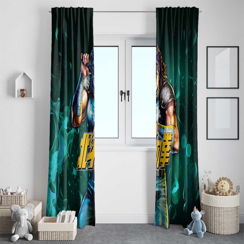 Rei - Fist Of The North Star Window Curtain Anime Mix Manga Style