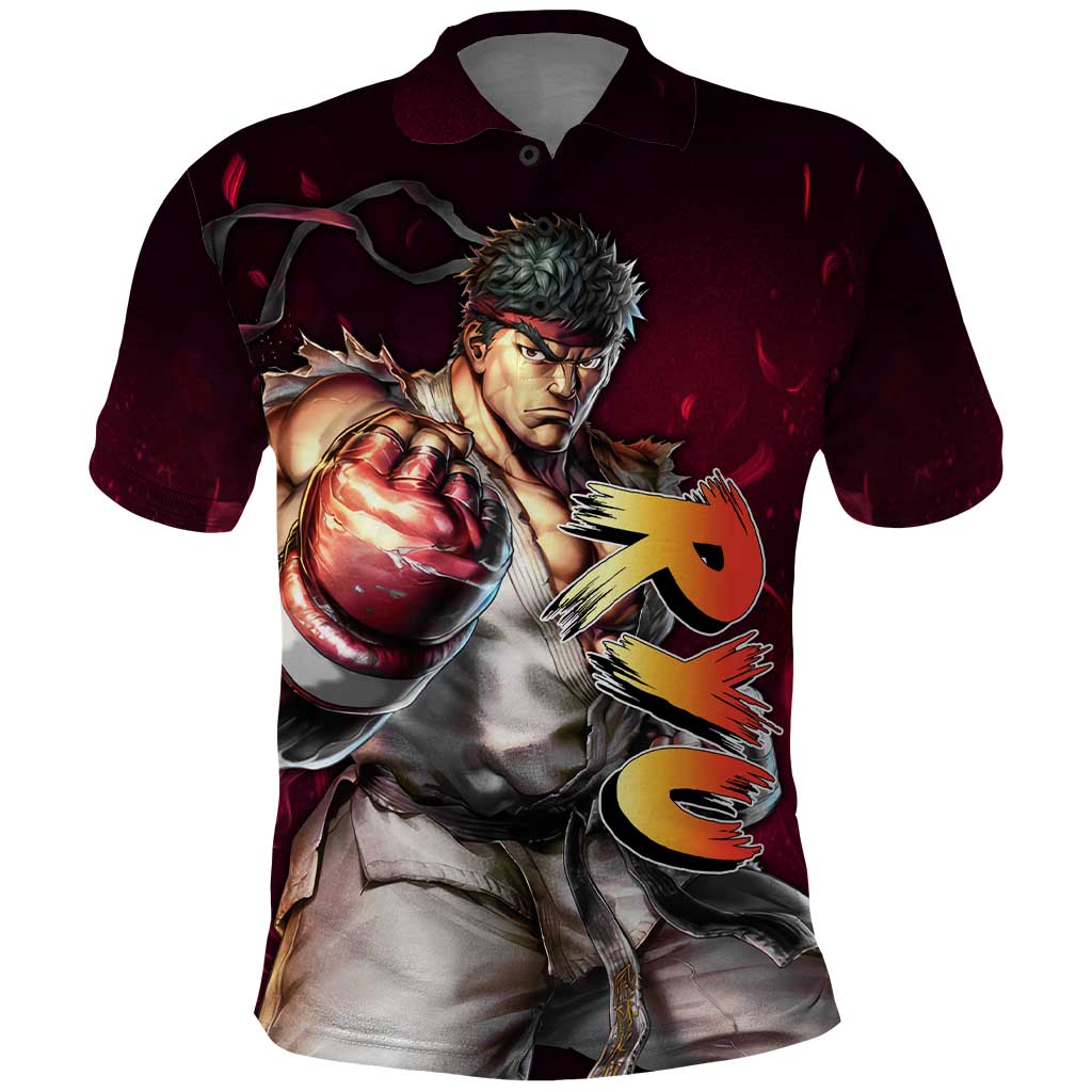 Ryu - Street Fighter Polo Shirt Anime Style