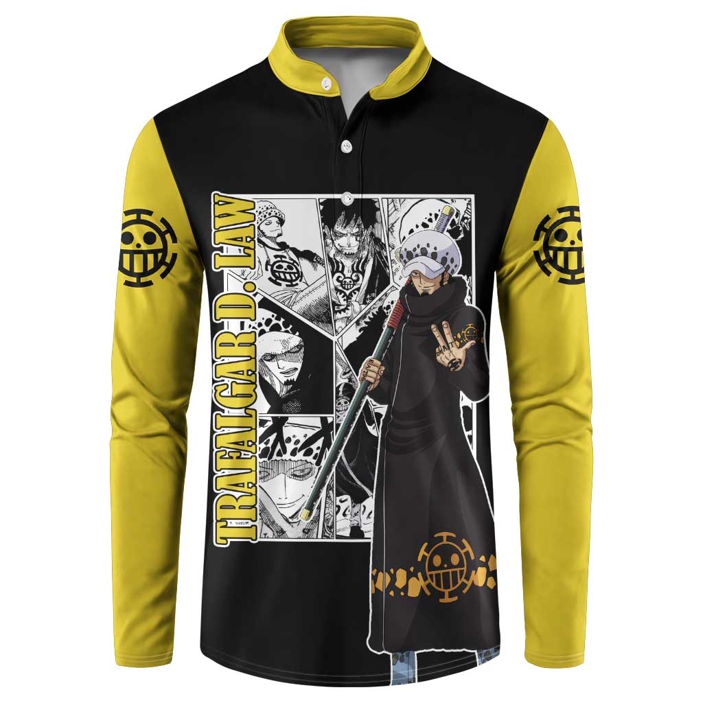 Trafalgar D. Law - One Piece Button Sweatshirt Anime Mix Manga Style
